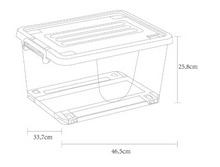 Cargar imagen en el visor de la galería, Caja Organizadora 26 Lts C/Ruedas Krea
