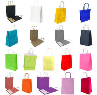 Bolsa Papel Kraft 11x14x6 Colores