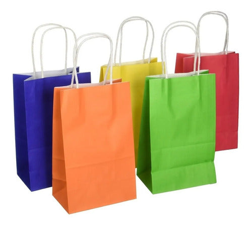 Bolsa Papel Kraft 16x21x8 Colores