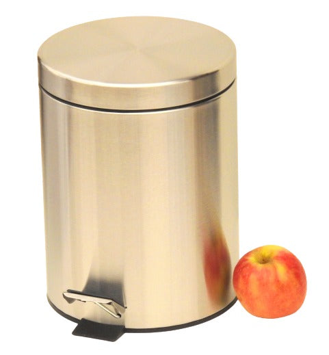 Basurero Acero Inox 5 Lts