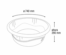 Cargar imagen en el visor de la galería, Palangana 100 Lts
